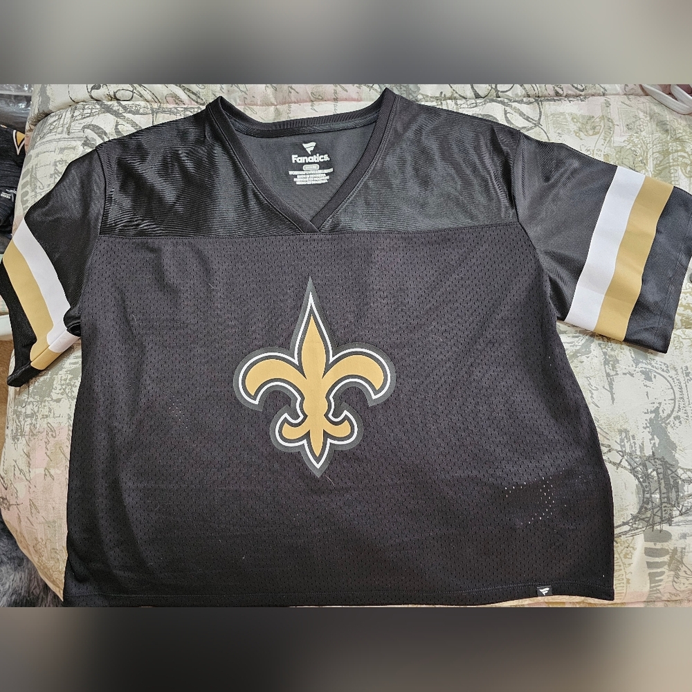 New Orleans Saints Women Jersey with V- Neck